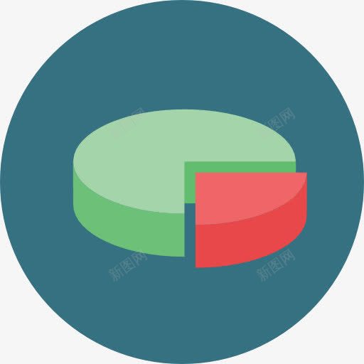 饼图图标png_新图网 https://ixintu.com 业务 图形 文件和文件夹 统计 营销 财务 饼图