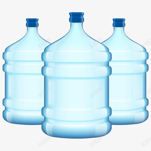 水桶png免抠素材_新图网 https://ixintu.com 三个水桶 水桶 纯净水