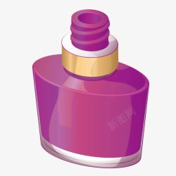 紫色香水瓶紫色香水瓶花露水高清图片
