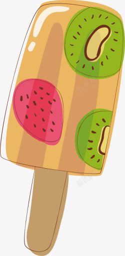 水果冰淇淋素材
