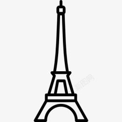 纪念性法国埃菲尔铁塔图标高清图片