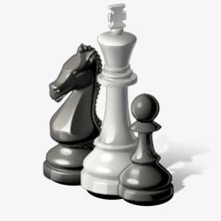 国际象棋子手绘国际象棋子高清图片