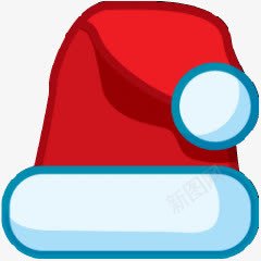 圣诞礼物装饰物倒下帽子图标图标