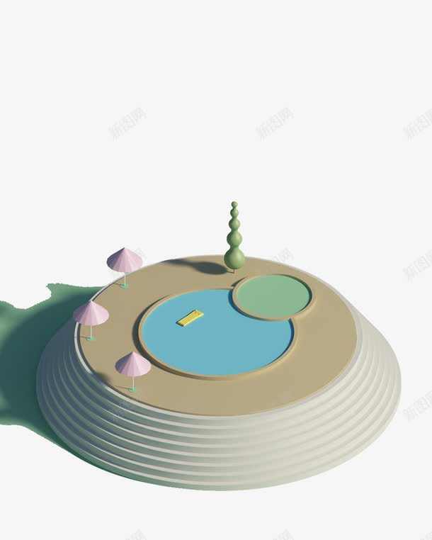 圆盘片png免抠素材_新图网 https://ixintu.com 卡通 卡通免扣素材 圆盘 广场