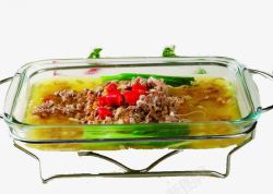 玻璃盘子酸菜肥牛素材