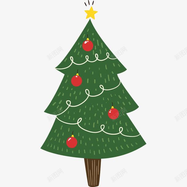 绿色圣诞树png免抠素材_新图网 https://ixintu.com png图形 png装饰 圣诞树 圣诞节 绿色 装饰