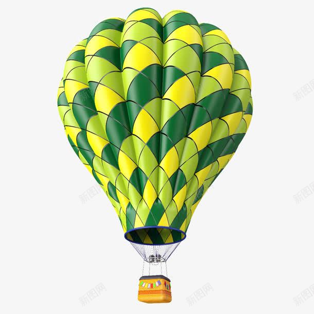 绿色清新可爱热气球png免抠素材_新图网 https://ixintu.com 可爱 清新 热气球 绿色