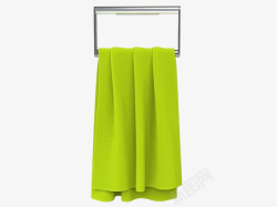 黄绿色的洗车毛巾素材