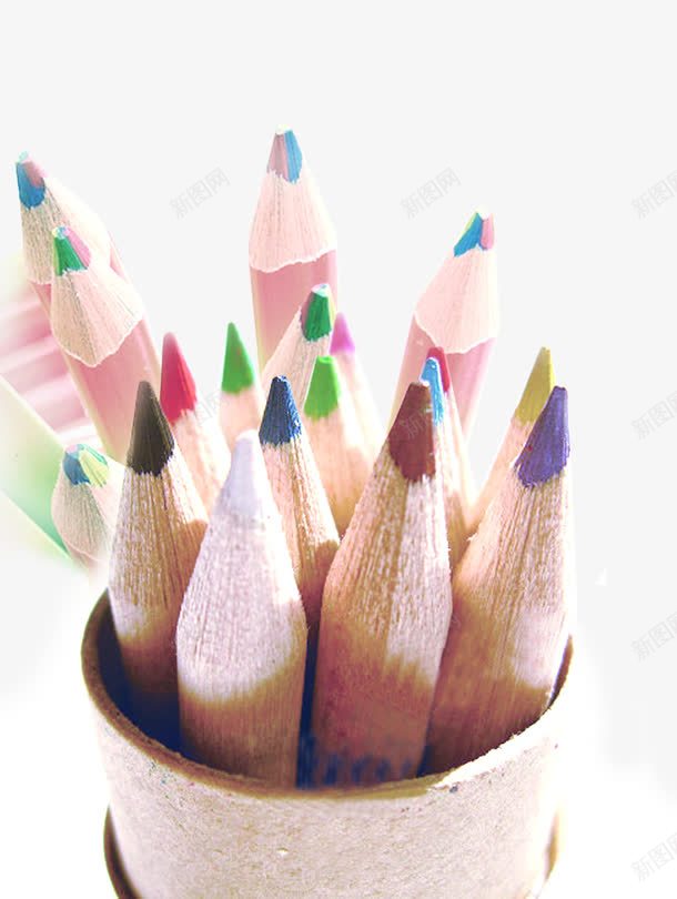 手绘卡通彩色铅笔创意png免抠素材_新图网 https://ixintu.com 创意 卡通 彩色 铅笔