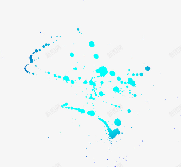 蓝色梦幻水彩png免抠素材_新图网 https://ixintu.com 梦幻涂料 清新墨渍 绘画 美术 蓝色水彩