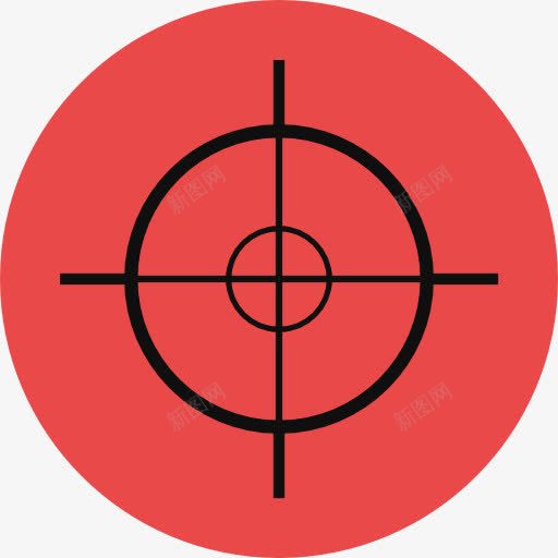 目标图标png_新图网 https://ixintu.com 射击 武器 游戏 狙击手的目标 目标
