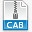 cab压缩包文件图标图标