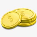 卡通金币硬币图标png_新图网 https://ixintu.com 卡通 硬币 金币