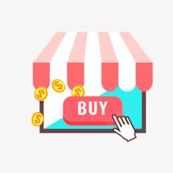 双十二购物车buy素材