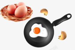 家常饭实物无公害煎鸡蛋高清图片
