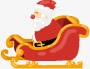 卡通圣诞老人png免抠素材_新图网 https://ixintu.com 圣诞老人 圣诞节 节日元素 雪橇