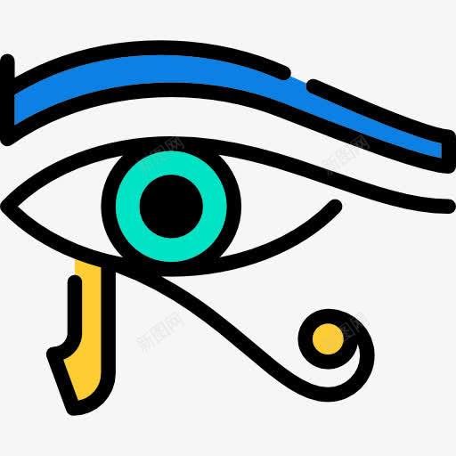 Ra的眼睛图标png_新图网 https://ixintu.com Ra的眼睛 上帝 埃及 异教徒 符号