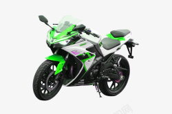 摩托车绿色摩托车赛车素材