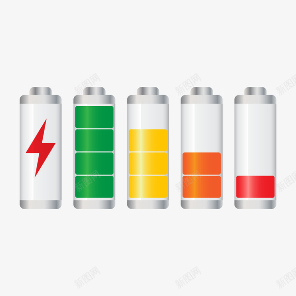 电量电池条png免抠素材_新图网 https://ixintu.com EPS免抠 充电 手绘 电池 矢量免抠 高清大图