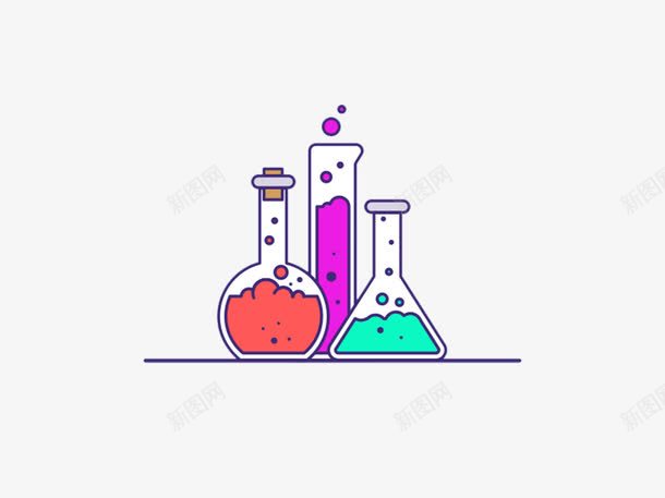 化学科学实验品插画png免抠素材_新图网 https://ixintu.com 化学 化学实验 插画 素材