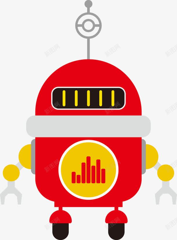 红色卡通机器人png免抠素材_新图网 https://ixintu.com PNG图形 PNG装饰 卡通 机器人 红色 装饰