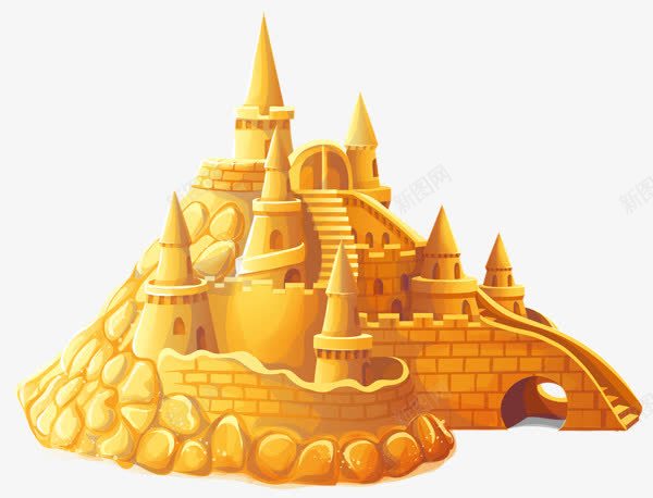 城堡png免抠素材_新图网 https://ixintu.com 古代建筑 城堡 建筑素材 装饰图案