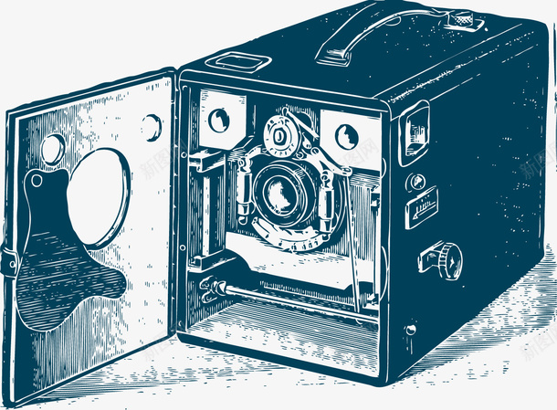 打光相机png免抠素材_新图网 https://ixintu.com 复古照相机 打光 旧相机 相机 老式 老式相机
