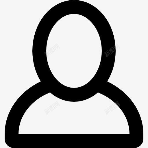 用户轮廓形状图标png_新图网 https://ixintu.com 人 只是图标 形状 概述 用户 界面 符号 轮廓