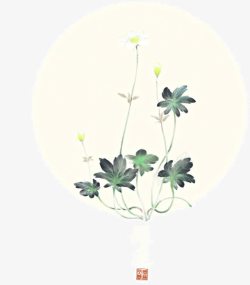 小清新一枝花小清新创意植物构图高清图片