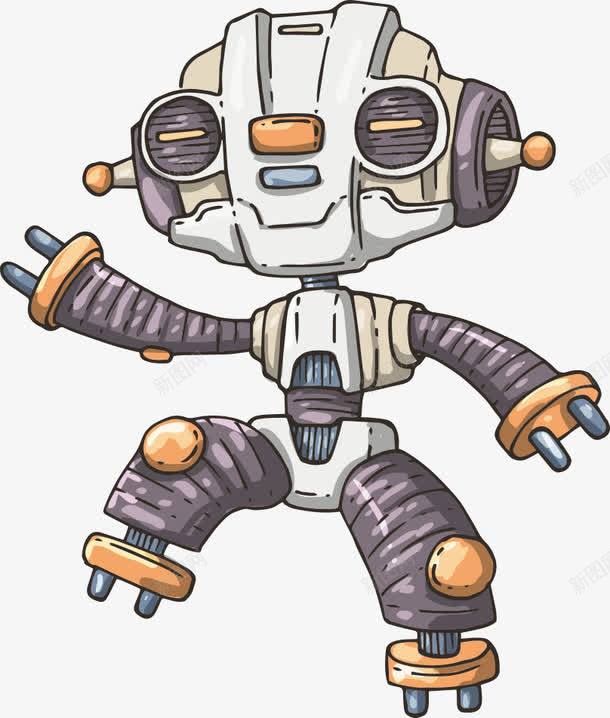 可爱机器人png免抠素材_新图网 https://ixintu.com 卡通机器人 可爱 可爱机器人 机器人 矢量机器人