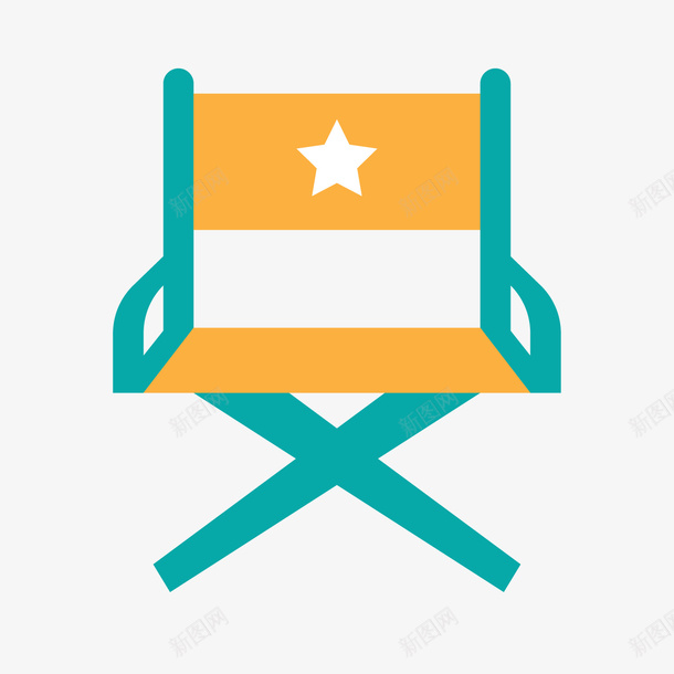 彩色扁平化座椅元素矢量图图标ai_新图网 https://ixintu.com 五角星 卡通 商务 图标 座位 座椅 彩色 扁平化 白色 矢量图