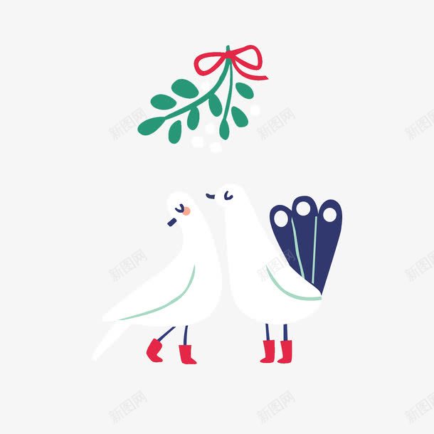 穿红靴子的白鸽png免抠素材_新图网 https://ixintu.com 白色的鸽子 蓝尾巴的鸽子 鸽子