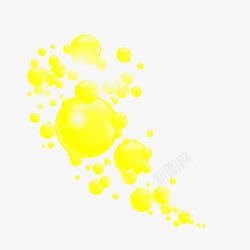 黄色水彩画素材