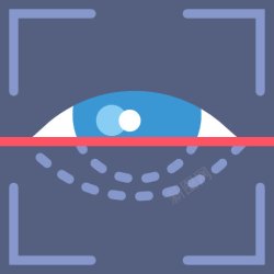 眼睛扫描扫描图标高清图片