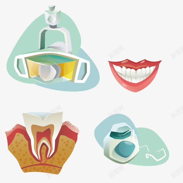 牙科器材png免抠素材_新图网 https://ixintu.com 医学观察 医疗器材 牙根 齿根