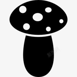 木耳香菇抄手蘑菇图标高清图片