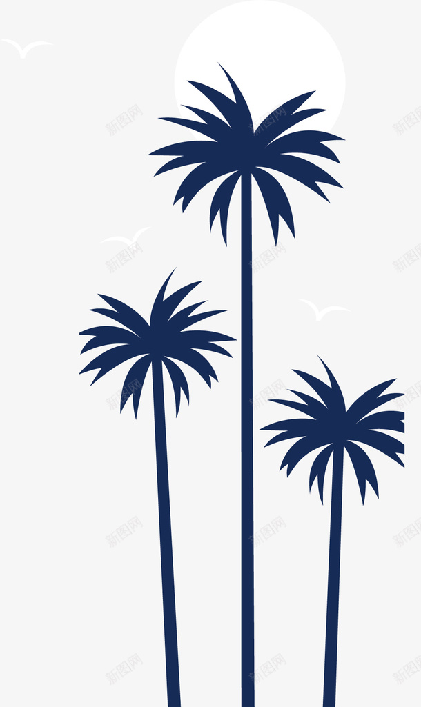 夏天海边美丽椰子树矢量图ai免抠素材_新图网 https://ixintu.com 夏天 夏天海边 椰子树 海边椰子树 矢量png 美丽椰子树 矢量图