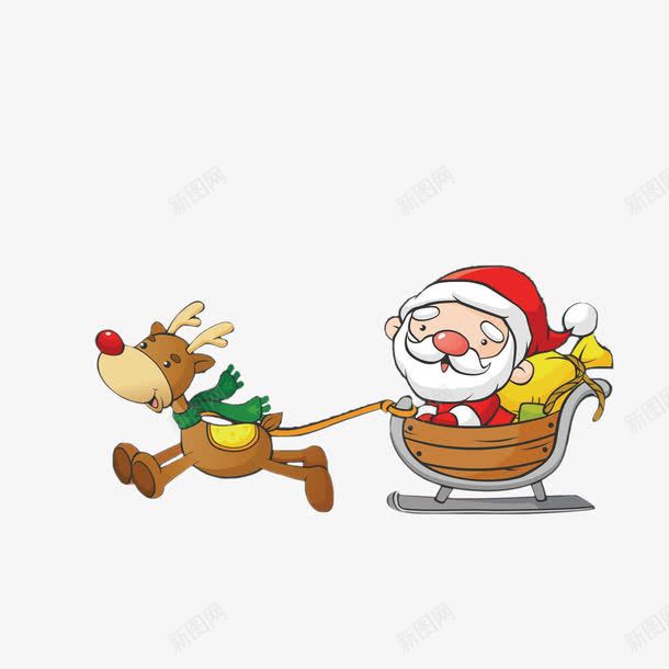 驯鹿圣诞老人png免抠素材_新图网 https://ixintu.com 驯鹿圣诞老人 驯鹿圣诞老人免扣 驯鹿圣诞老人免扣图片 驯鹿圣诞老人图片