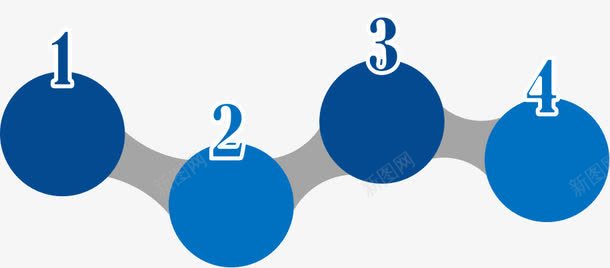 圆形分类png免抠素材_新图网 https://ixintu.com PPT元素 分类 圆形 数字 文本 文本背景 蓝色