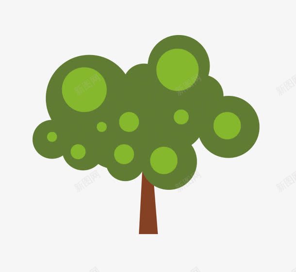 深绿色的小树图标png_新图网 https://ixintu.com 卡通叶子 卡通树 卡通树叶 卡通植物 卡通绿色图标 绿色