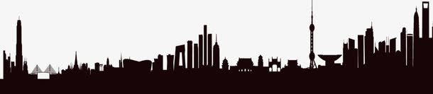 黑色城市现代建筑png免抠素材_新图网 https://ixintu.com 城市 建筑 现代 黑色