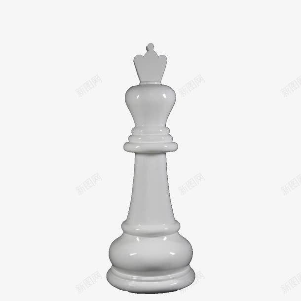 国际象棋白色国王png免抠素材_新图网 https://ixintu.com PNG图片 国际象棋 白色国王 高级