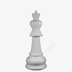 国际象棋白色国王素材