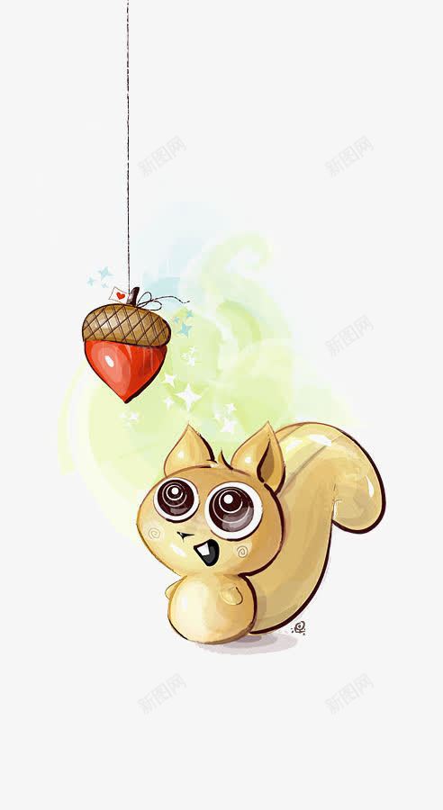 松鼠png免抠素材_新图网 https://ixintu.com 创意动物插画 动物 卡通松鼠 小松鼠 手绘松鼠 松子