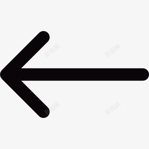 瘦小的左箭头图标png_新图网 https://ixintu.com 指示 方向 方向标志 箭头