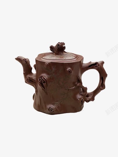 树状茶具png免抠素材_新图网 https://ixintu.com 创意 古典 茶具 茶壶