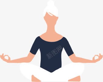 瑜伽美女png免抠素材_新图网 https://ixintu.com 人物 人物插画 健身 卡通人物 插画 瑜伽 美女 运动