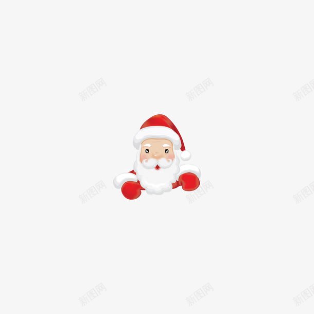 带红色帽子的圣诞老人png免抠素材_新图网 https://ixintu.com 免扣 免扣素材 圣诞 带红色帽子 老人