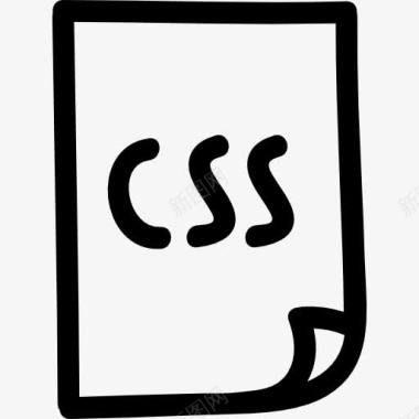 CSS文件手工绘制的轮廓图标图标