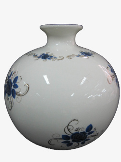 中国风白瓷瓶素材